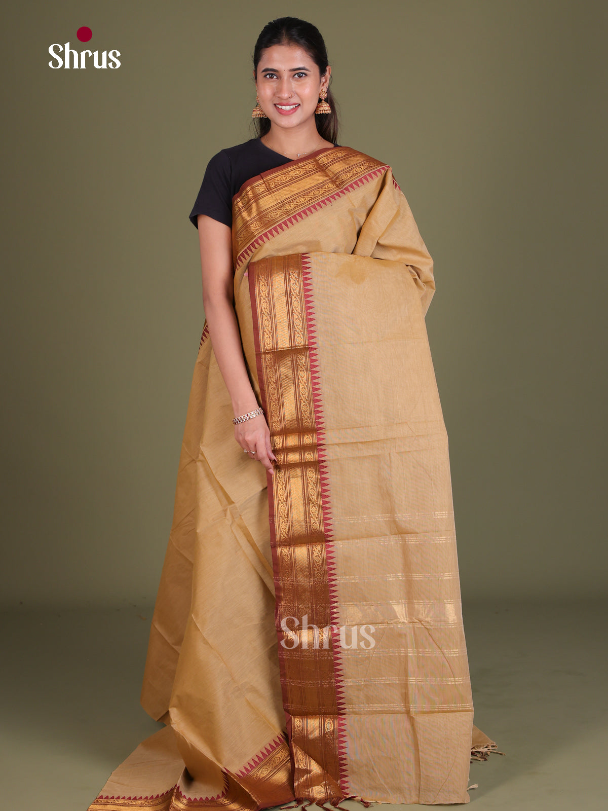 Chettinad Cotton Saree - EES18037 - Shop on Shrus.com