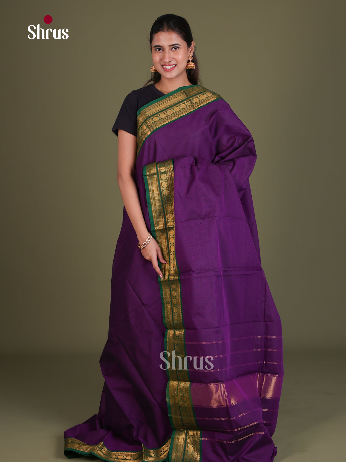 Chettinad Cotton Saree - EES18040 - Shop on Shrus.com