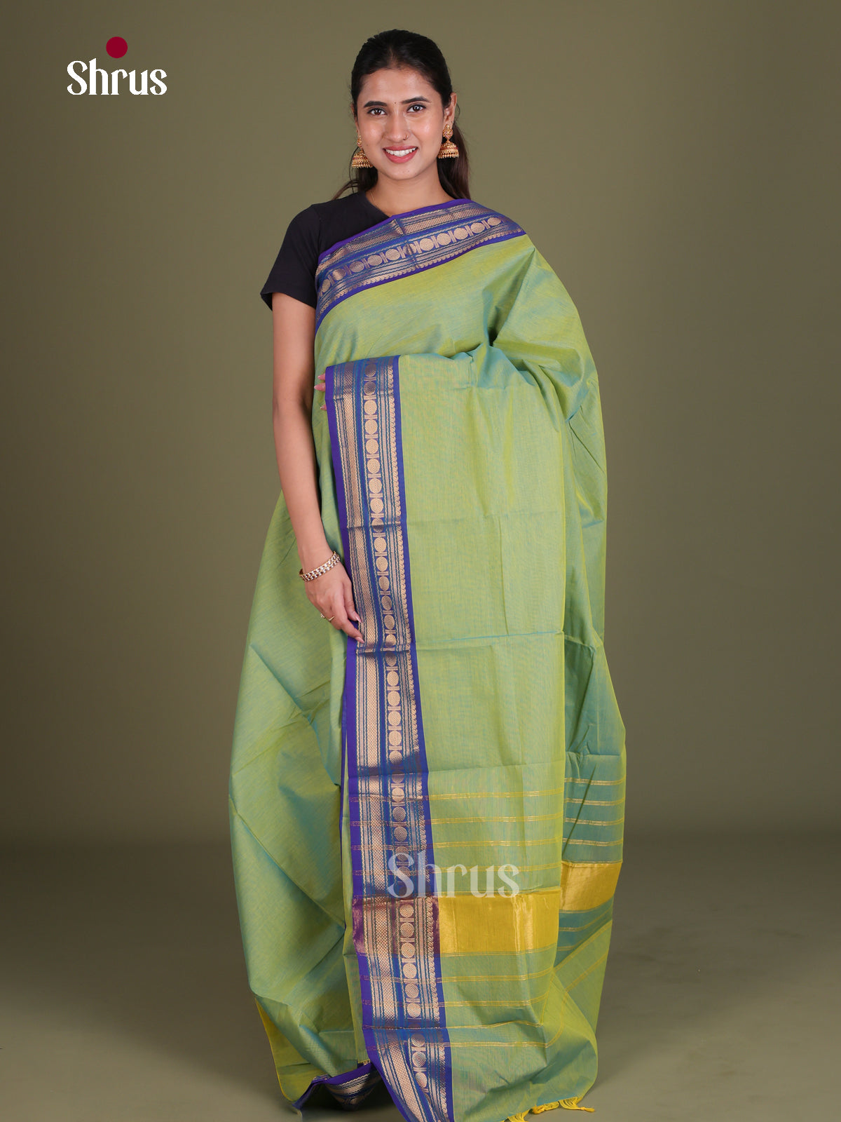 Chettinad Cotton Saree - EES18045 - Shop on Shrus.com