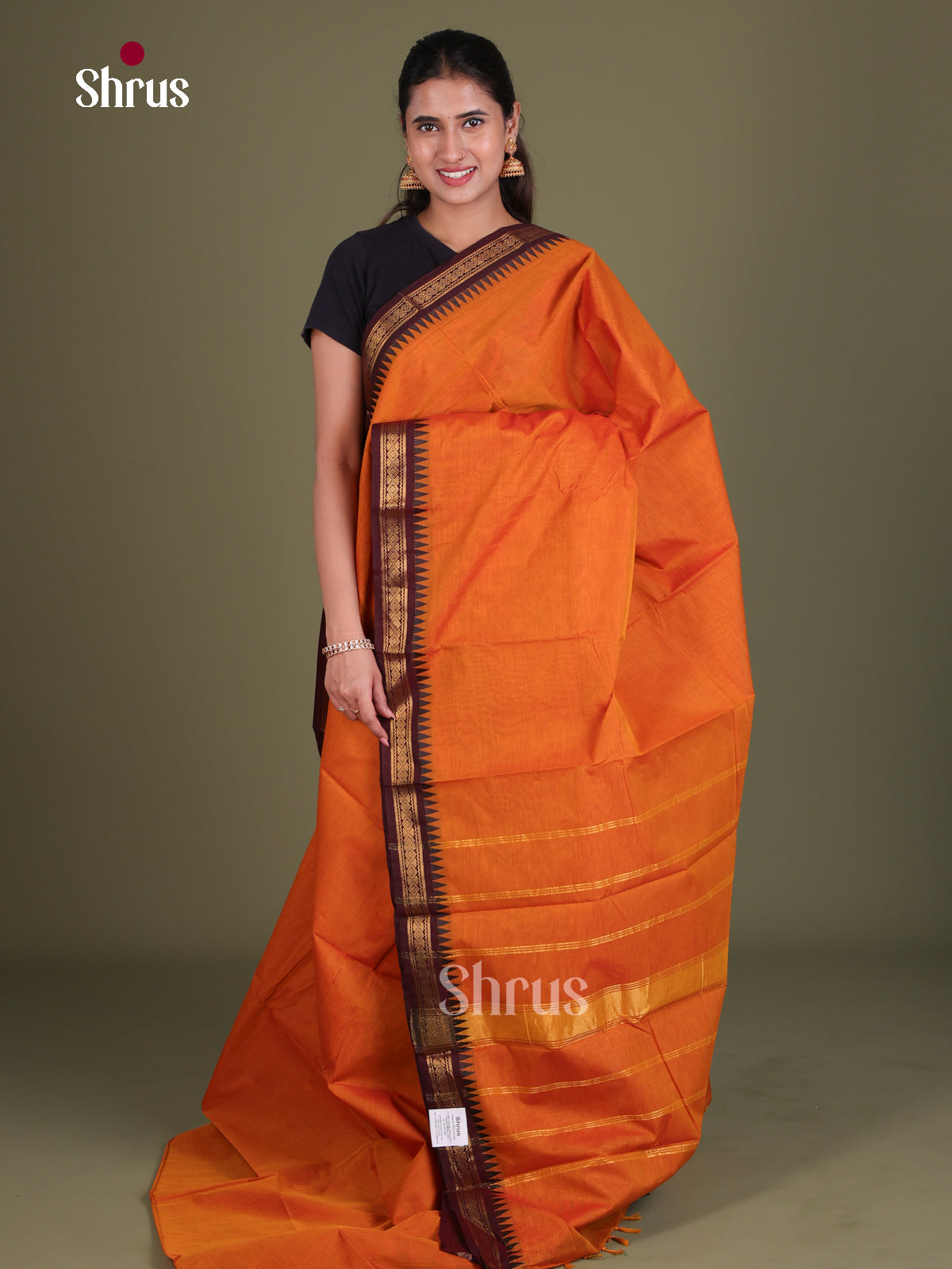 Chettinad Cotton Saree - EES18052 - Shop on Shrus.com