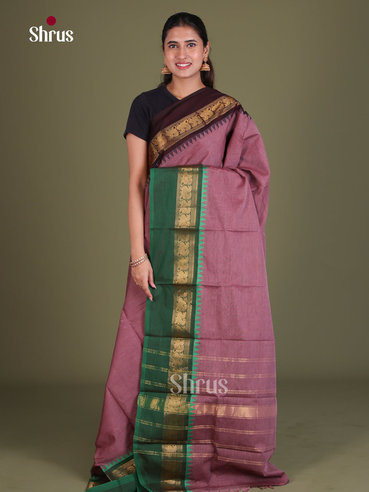 Chettinad Cotton Saree - EES18059 - Shop on Shrus.com