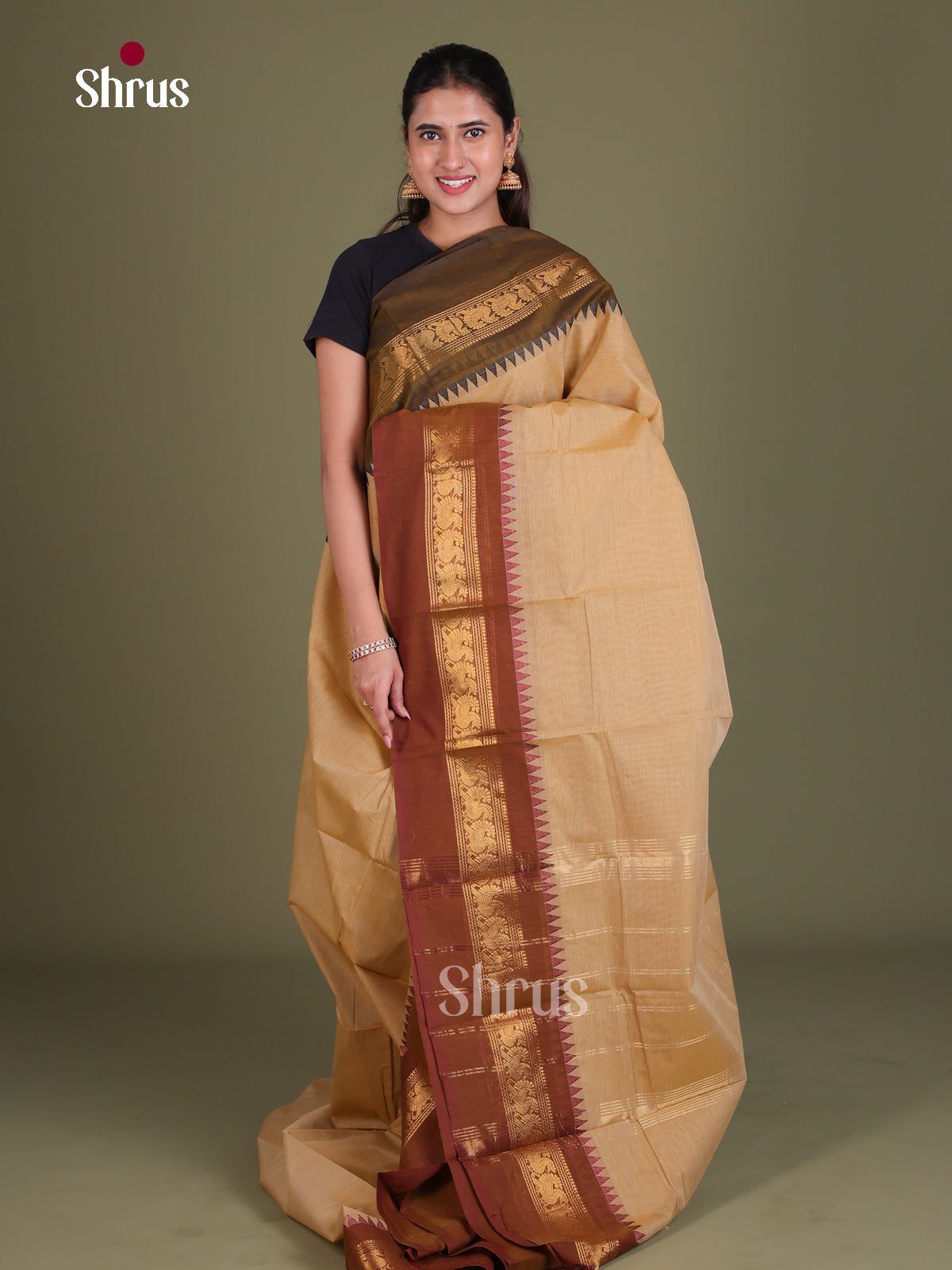 Chettinad Cotton Saree - EES18061 - Shop on Shrus.com