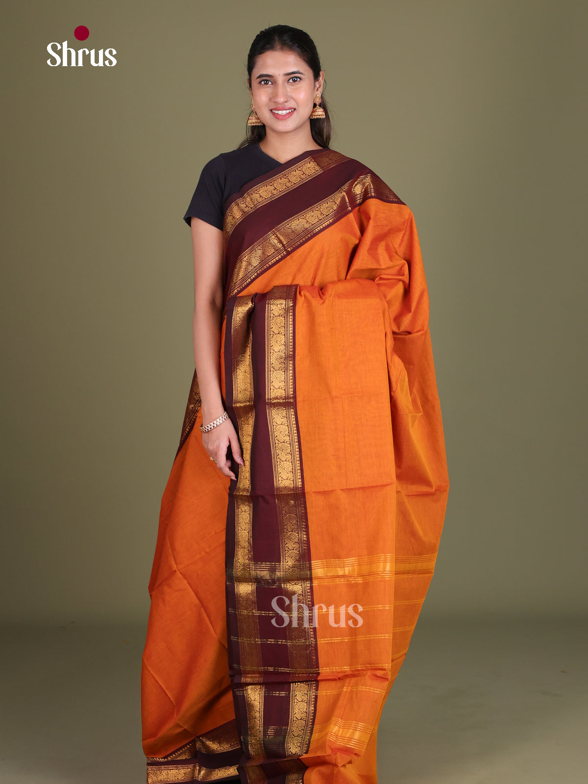 Chettinad Cotton Saree - EES18064 - Shop on Shrus.com