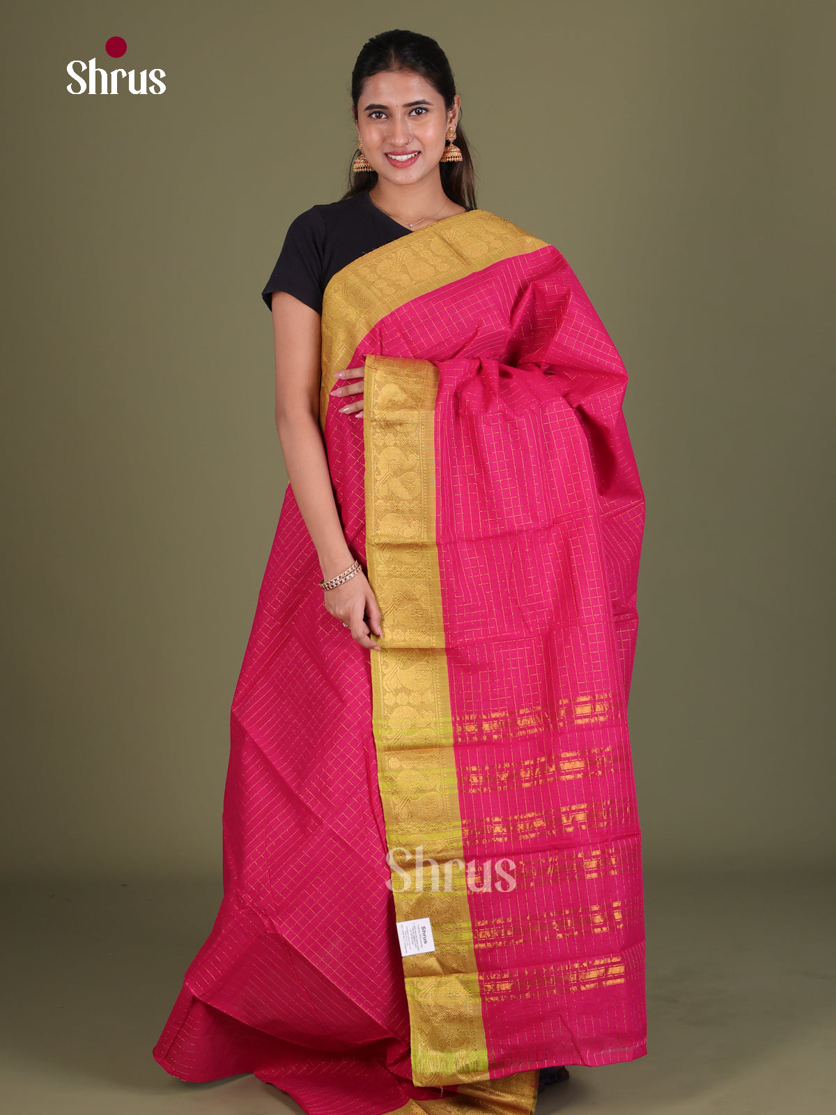 Sungudi Cotton Saree - EES18080 - Shop on Shrus.com