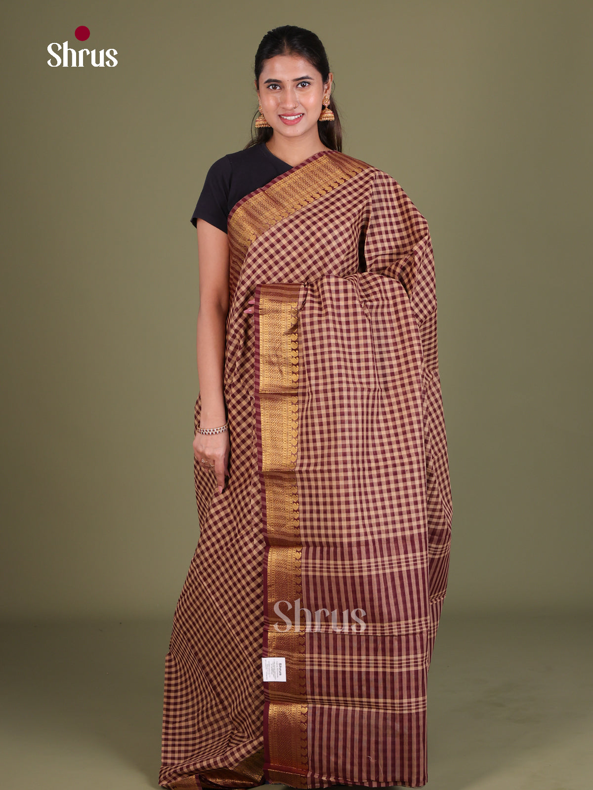 Chettinad Cotton Saree - EES18099 - Shop on Shrus.com