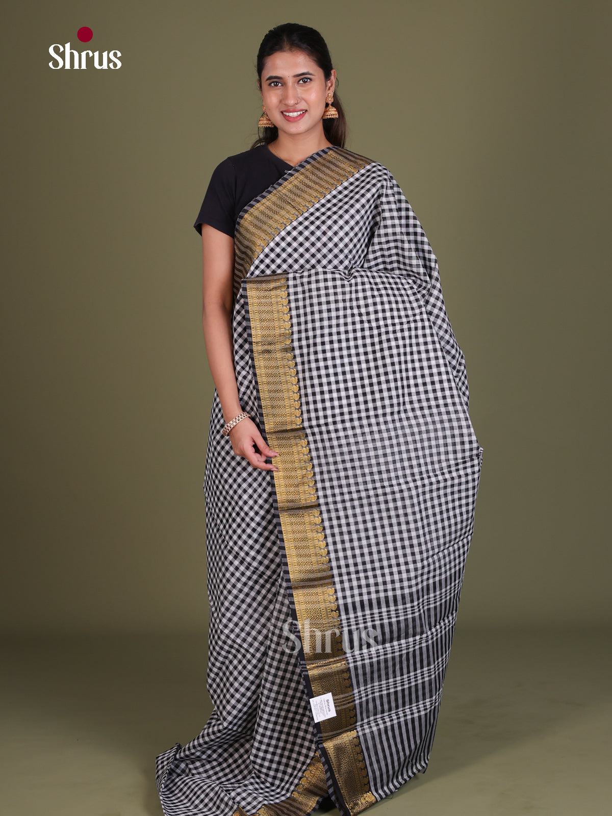 Chettinad Cotton Saree - EES18101 - Shop on Shrus.com