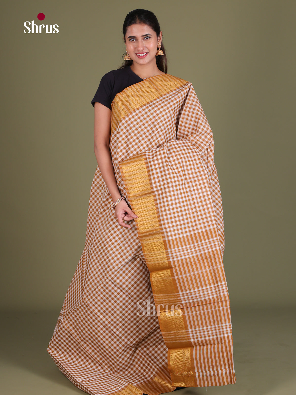 Chettinad Cotton Saree - EES18102 - Shop on Shrus.com