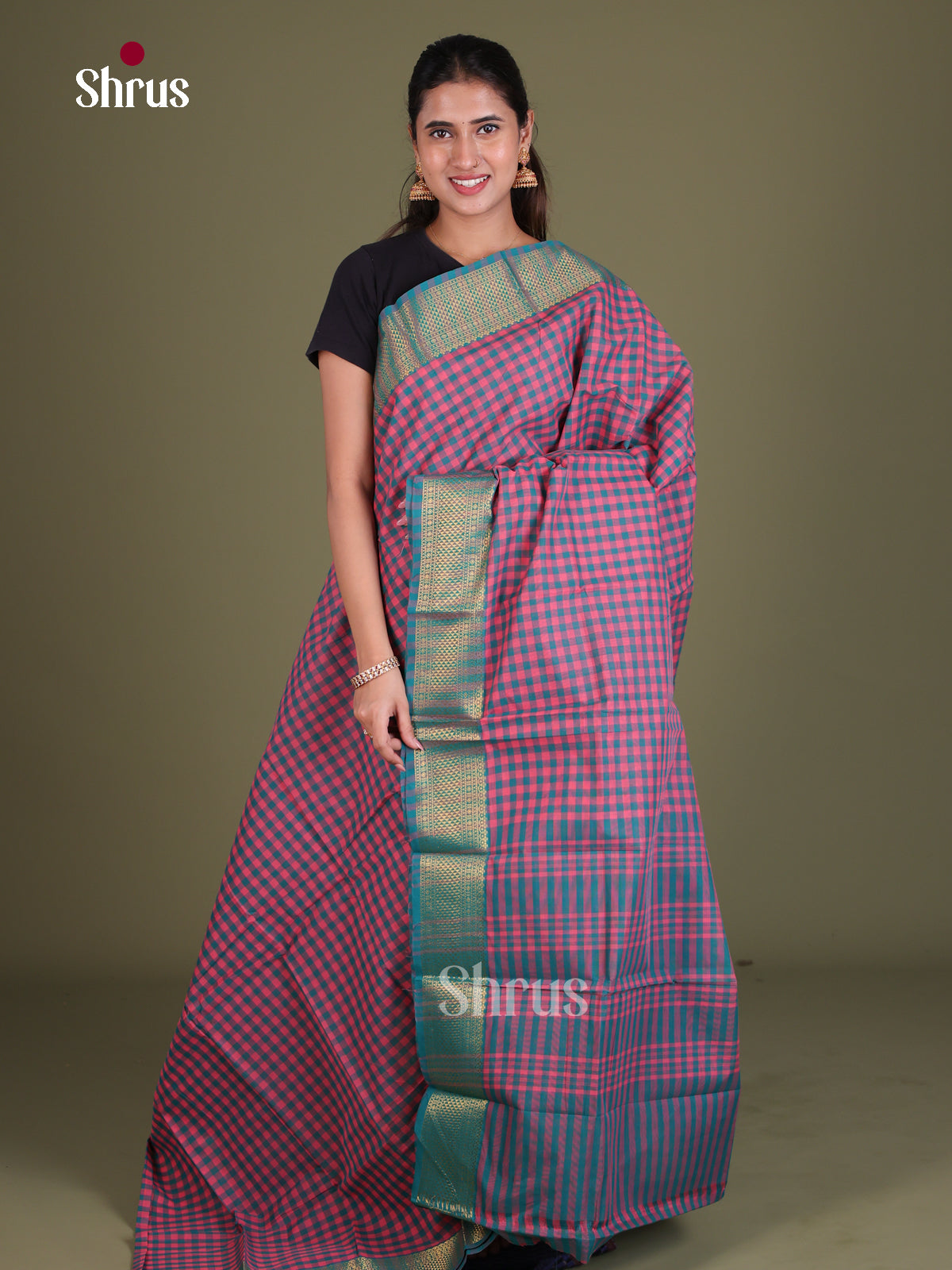 Chettinad Cotton Saree - EES18104 - Shop on Shrus.com