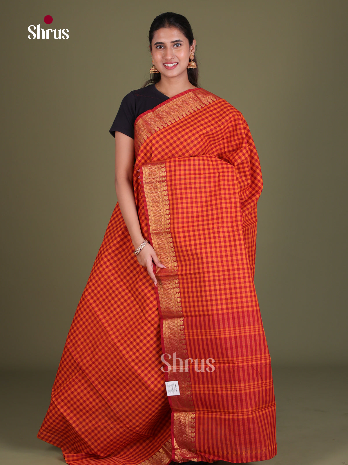 Chettinad Cotton Saree - EES18105 - Shop on Shrus.com