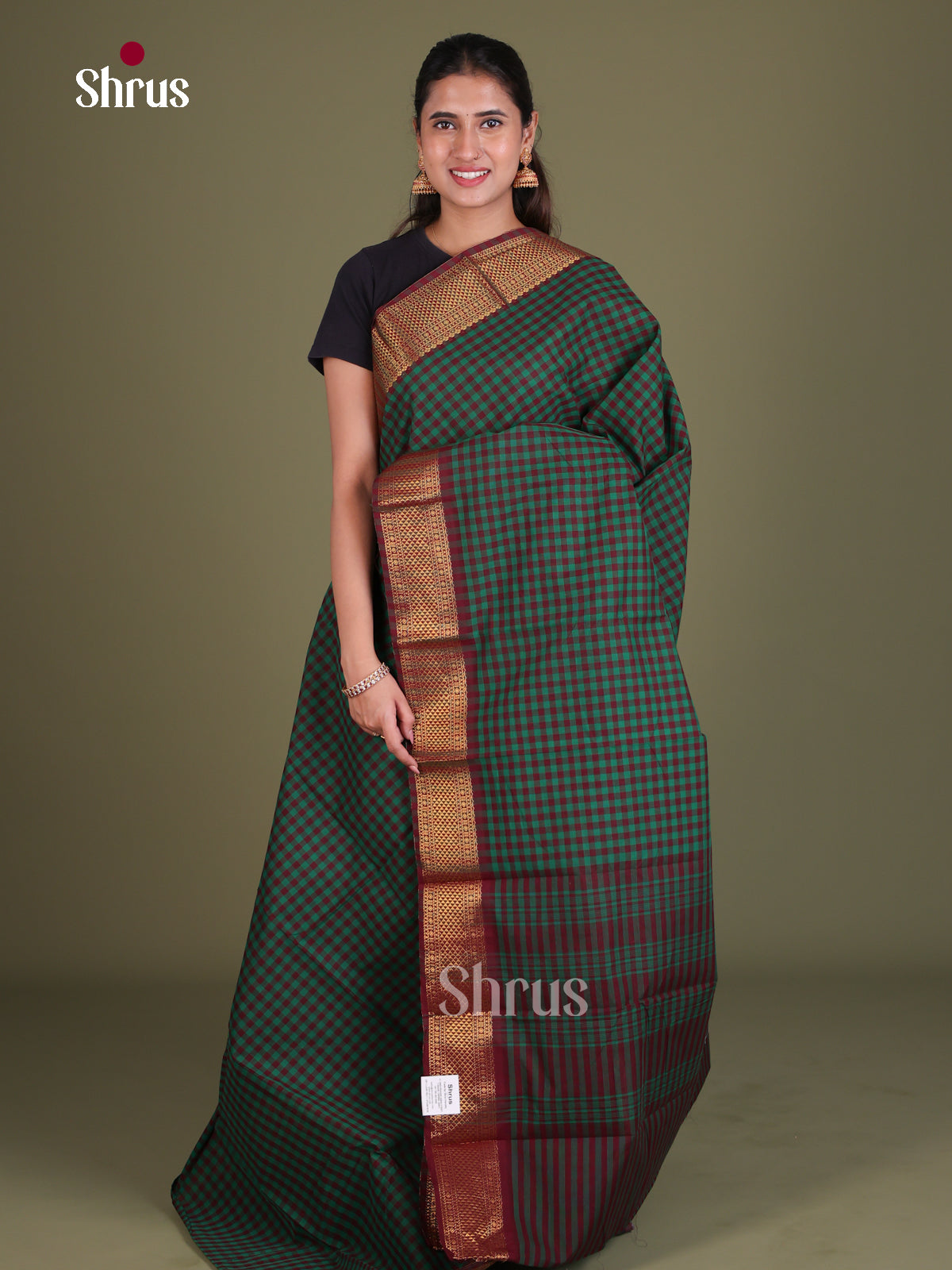 Chettinad Cotton Saree - EES18106 - Shop on Shrus.com