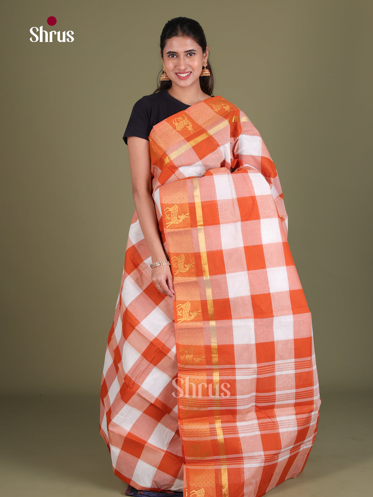 Chettinad Cotton Saree - EES18108 - Shop on Shrus.com