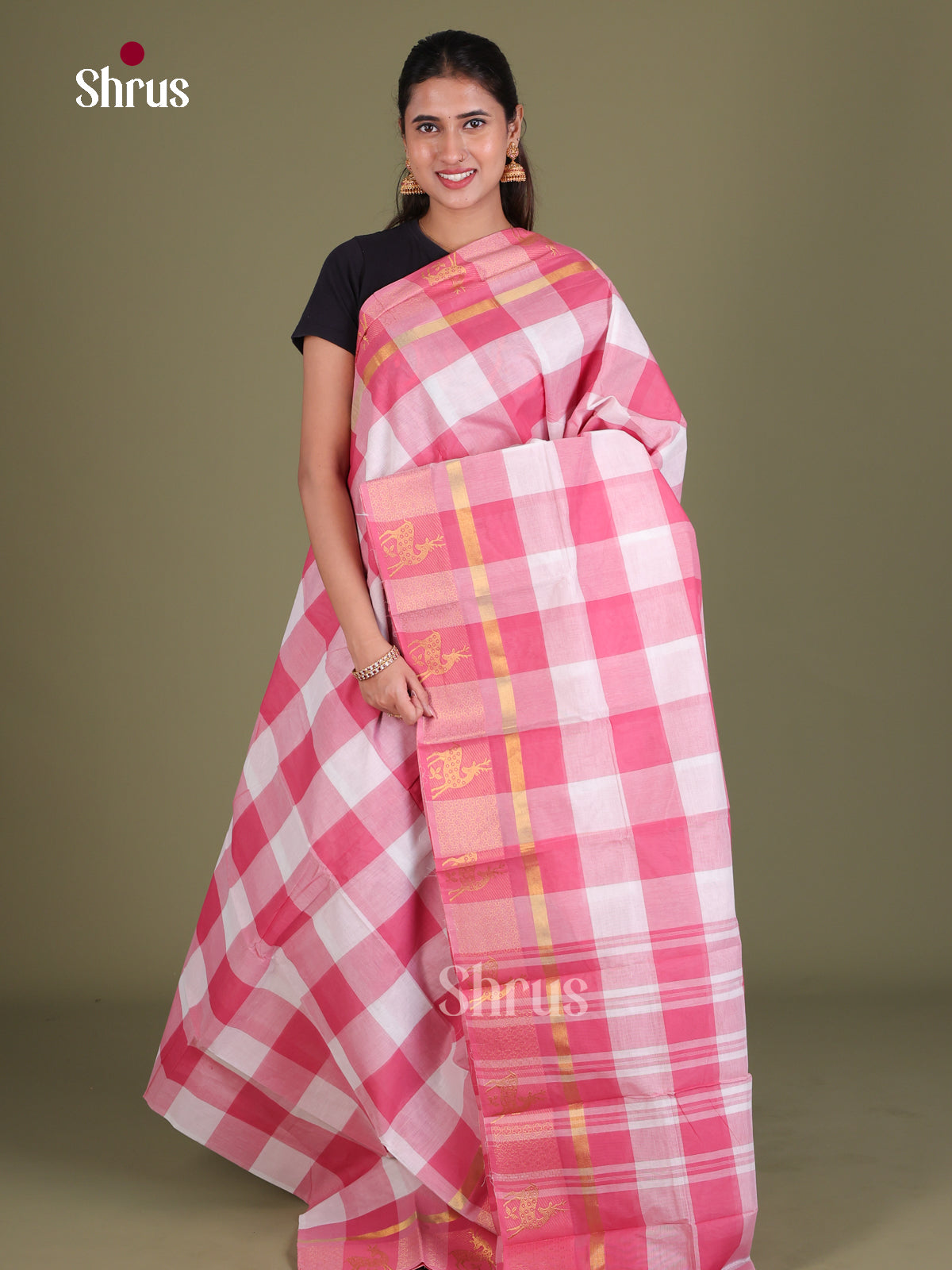 Chettinad Cotton Saree - EES18114 - Shop on Shrus.com