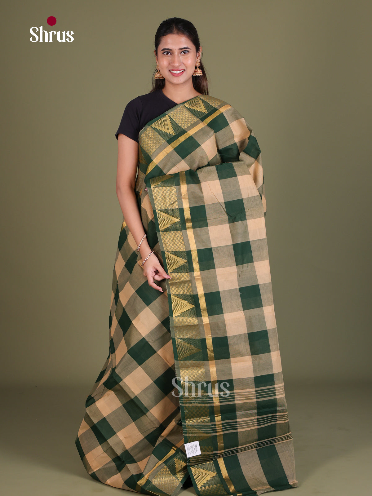 Chettinad Cotton Saree - EES18117 - Shop on Shrus.com