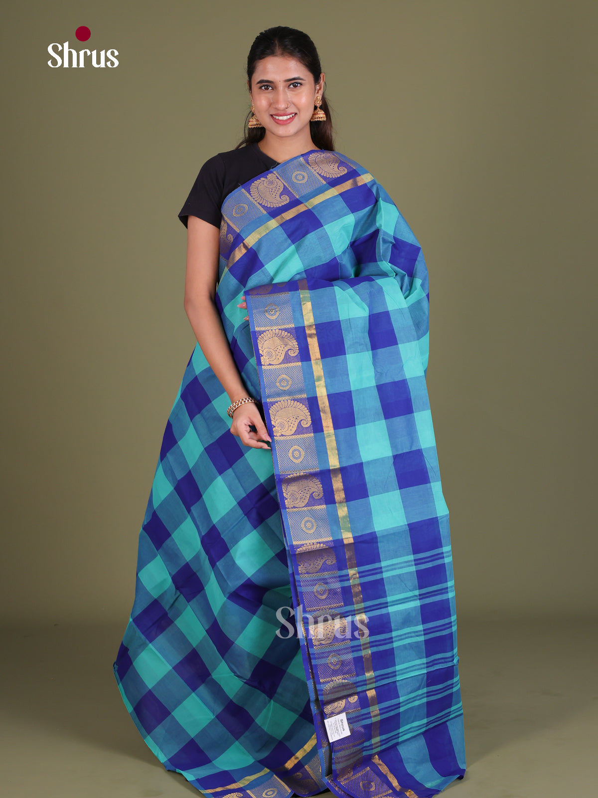 Chettinad Cotton Saree - EES18118 - Shop on Shrus.com