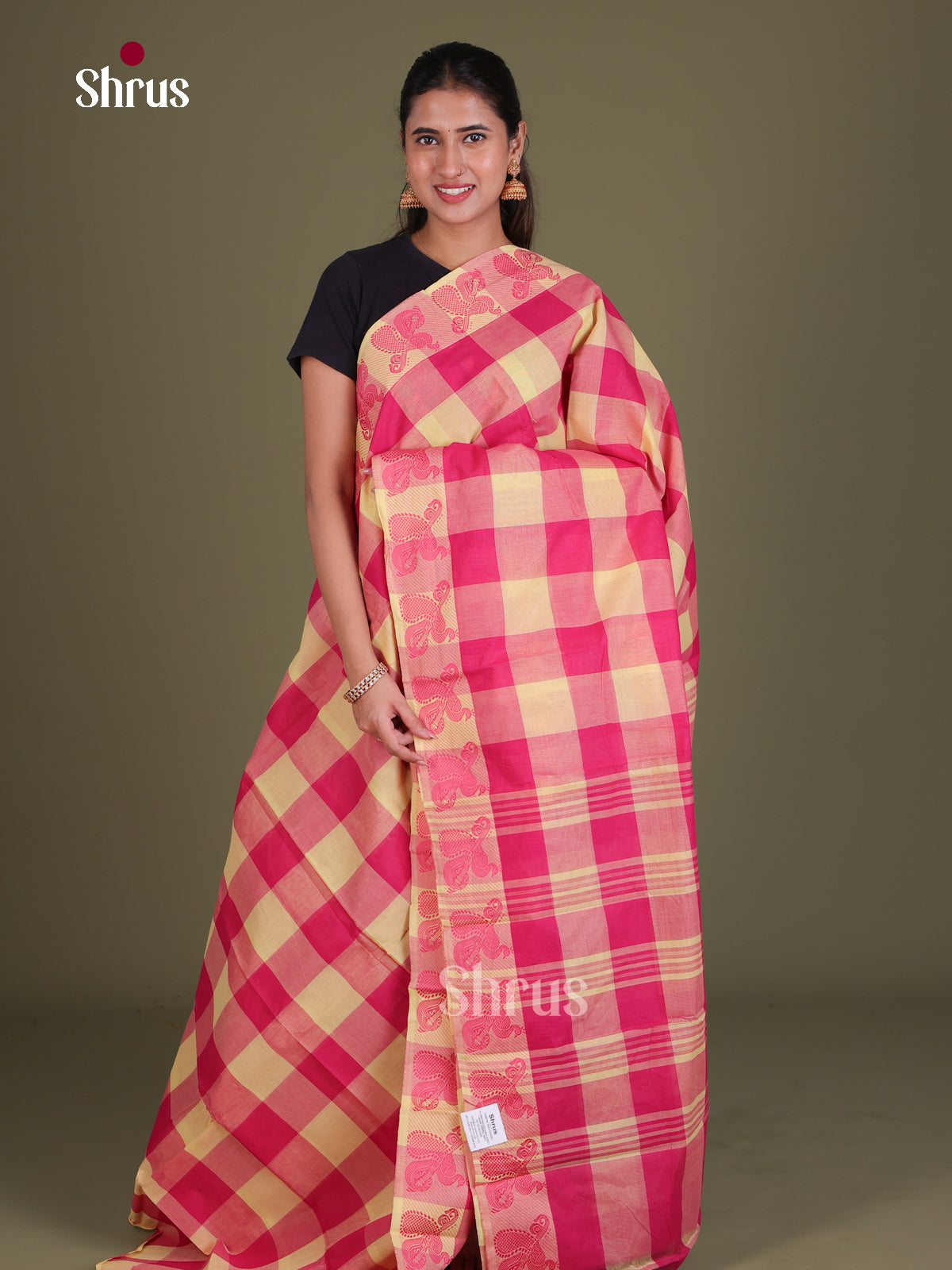 Chettinad Cotton Saree - EES18121 - Shop on Shrus.com
