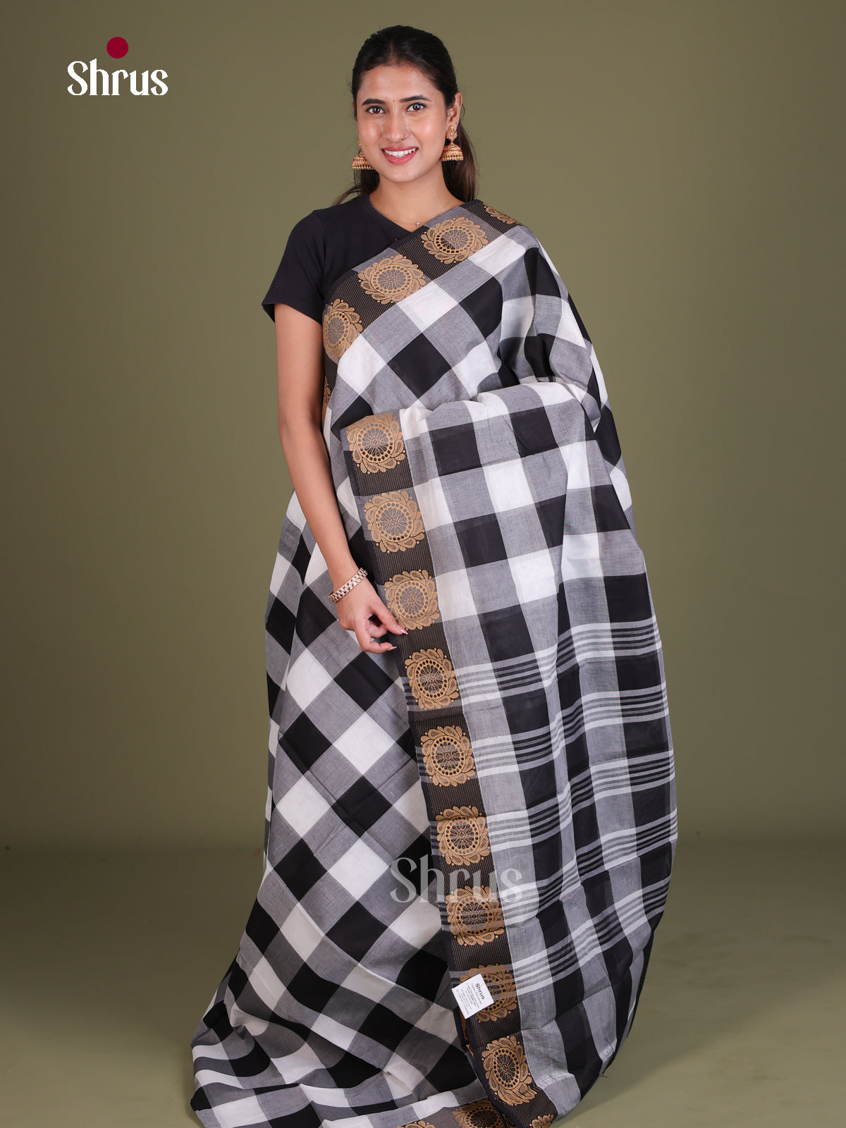 Chettinad Cotton Saree - EES18127 - Shop on Shrus.com
