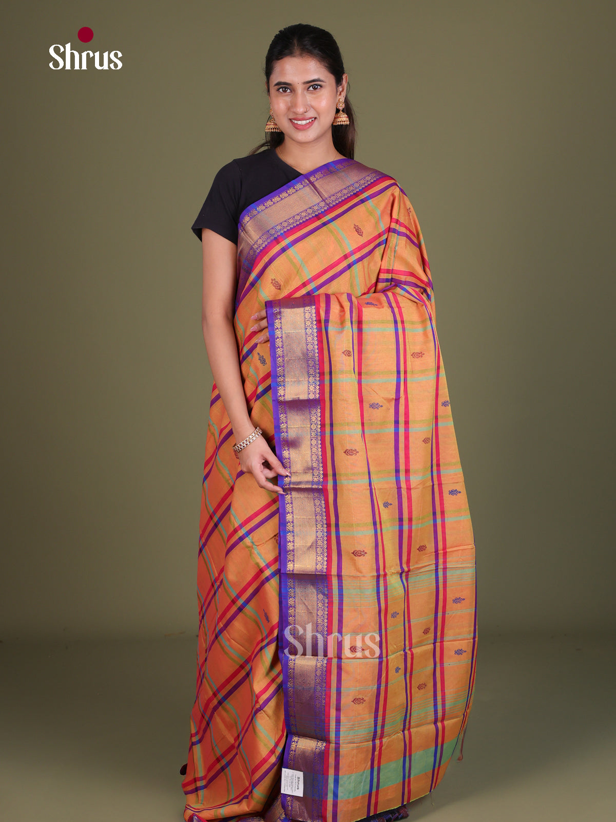 Chettinad Mix Cotton Saree - EES18130 - Shop on Shrus.com