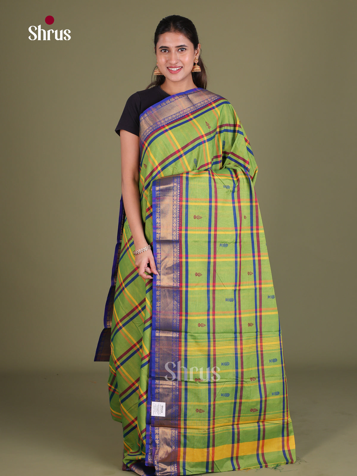 Chettinad Mix Cotton Saree - EES18131 - Shop on Shrus.com