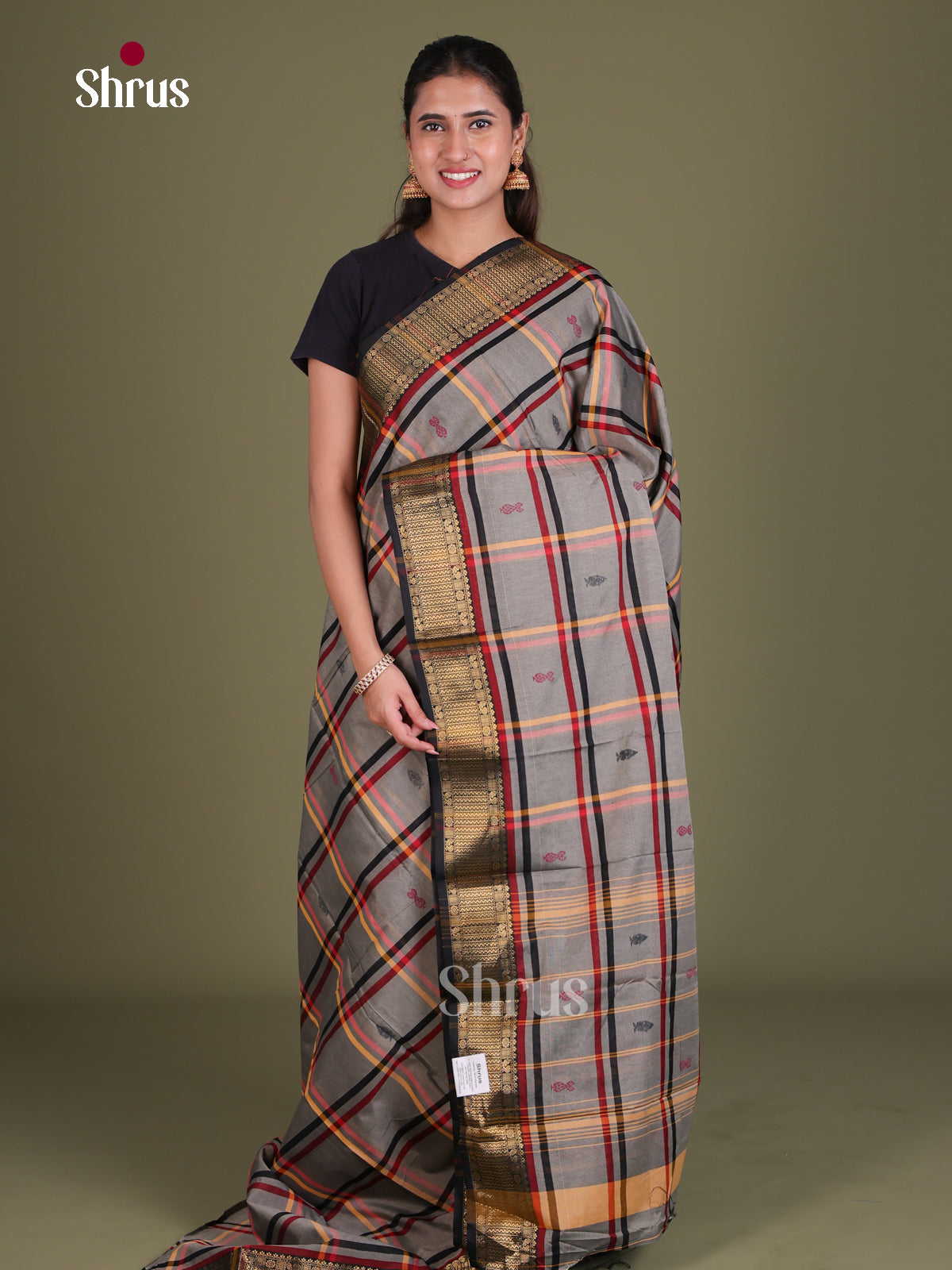 Chettinad Mix Cotton Saree - EES18142 - Shop on Shrus.com