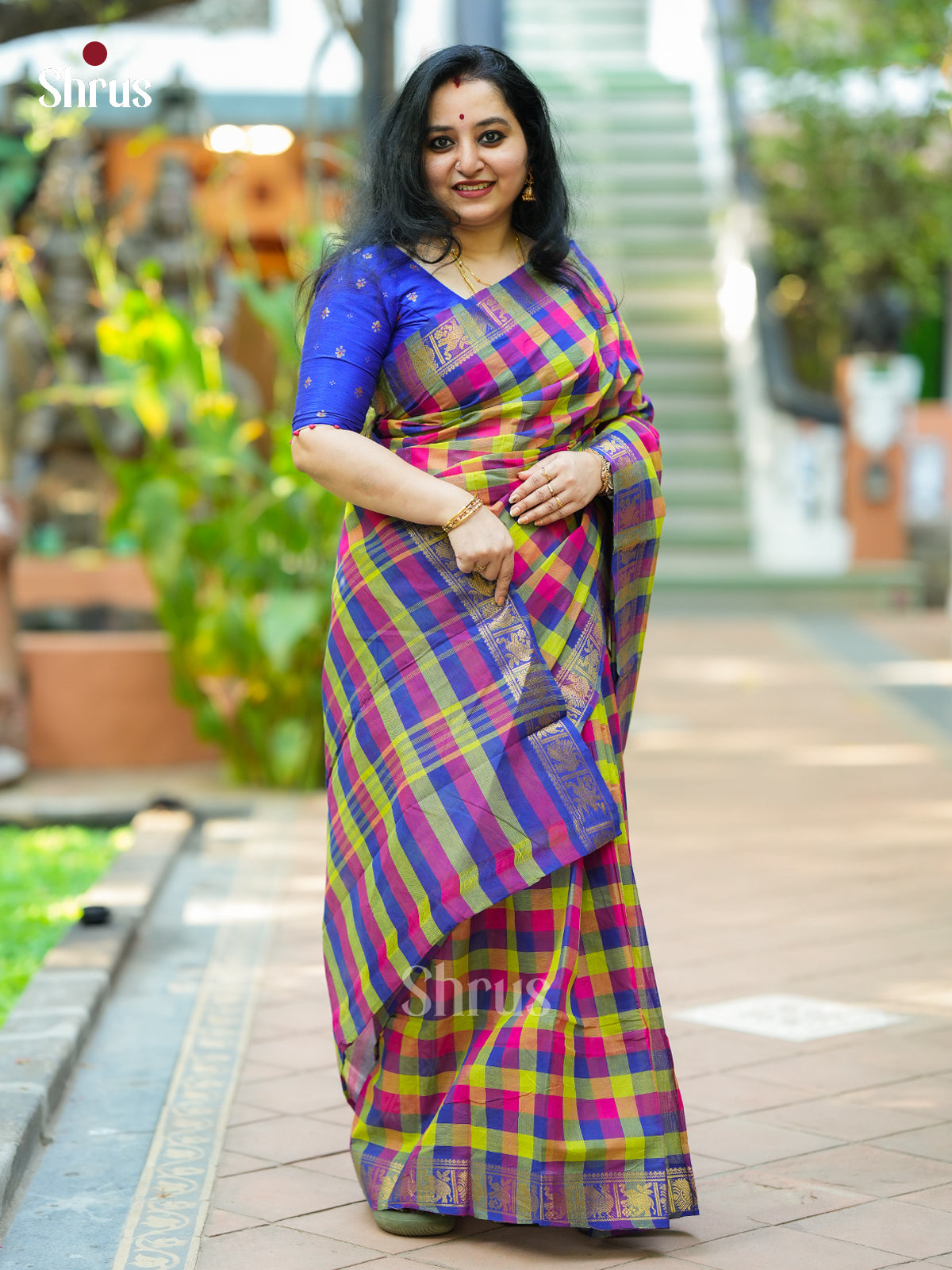 Chettinad Cotton Saree - EES18150 - Shop on Shrus.com