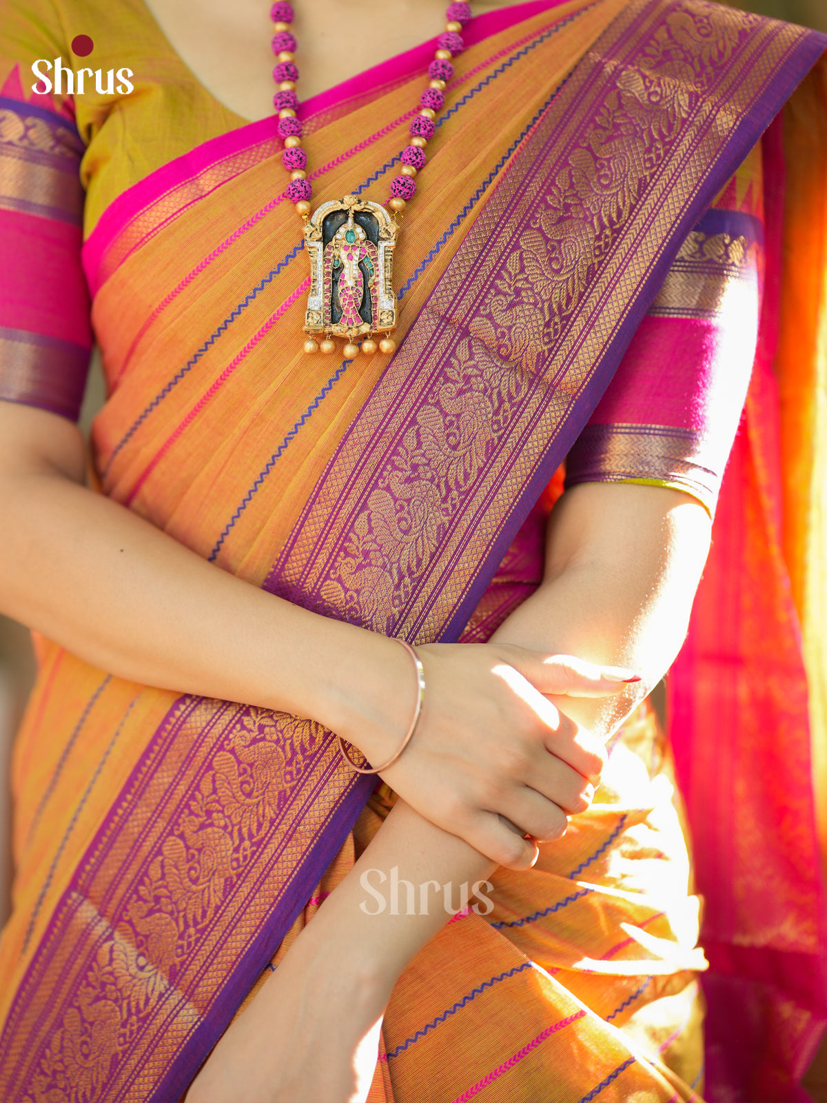 Chettinad Cotton Saree - EES18154 - Shop on Shrus.com