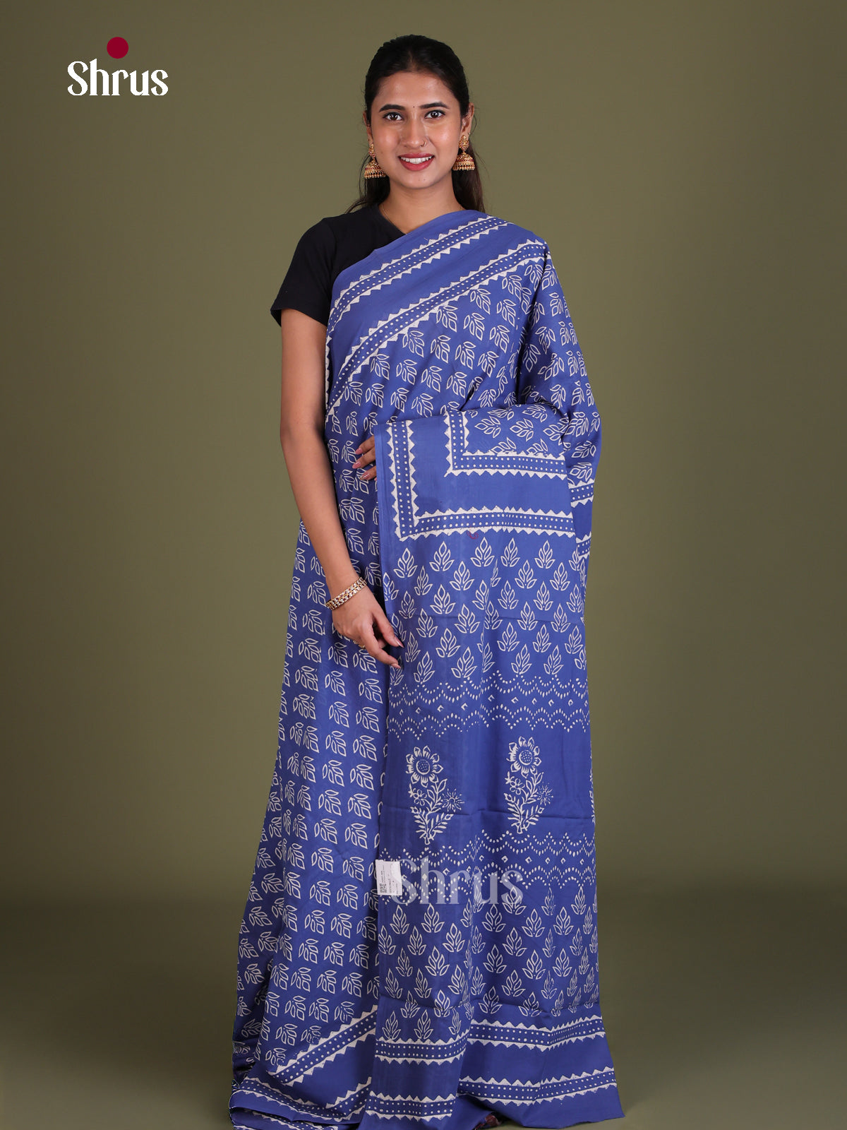 Jaipur cotton Saree - EES19023 - Shop on Shrus.com