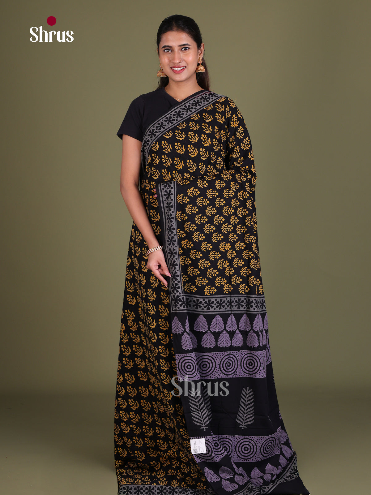 Jaipur cotton Saree - EES19032 - Shop on Shrus.com