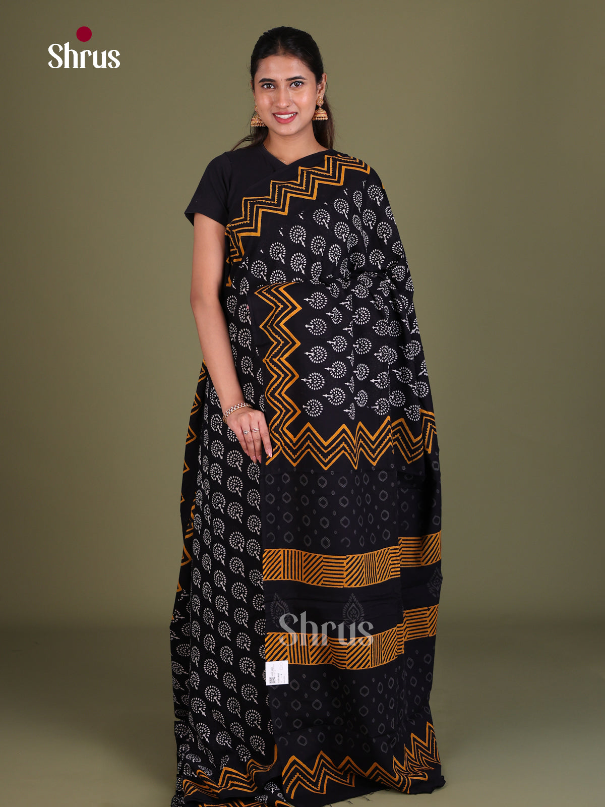 Jaipur cotton Saree - EES19043 - Shop on Shrus.com