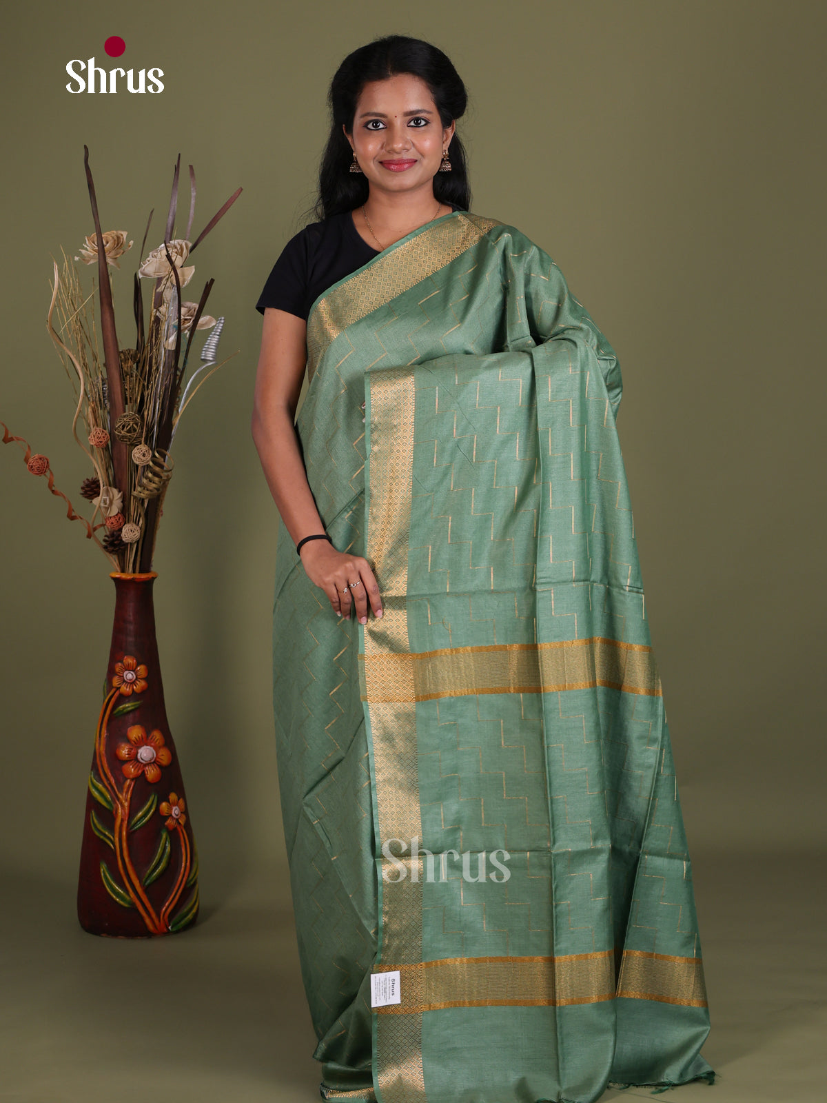 Semi Tussar Saree - EES21058