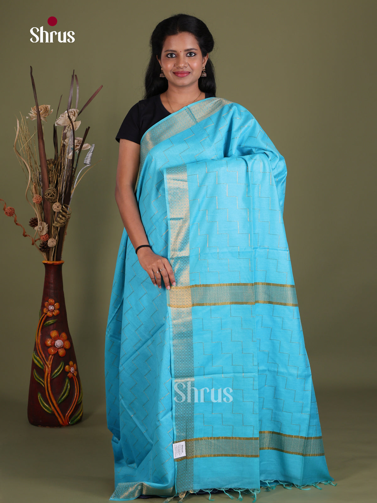 Semi Tussar Saree - EES21060
