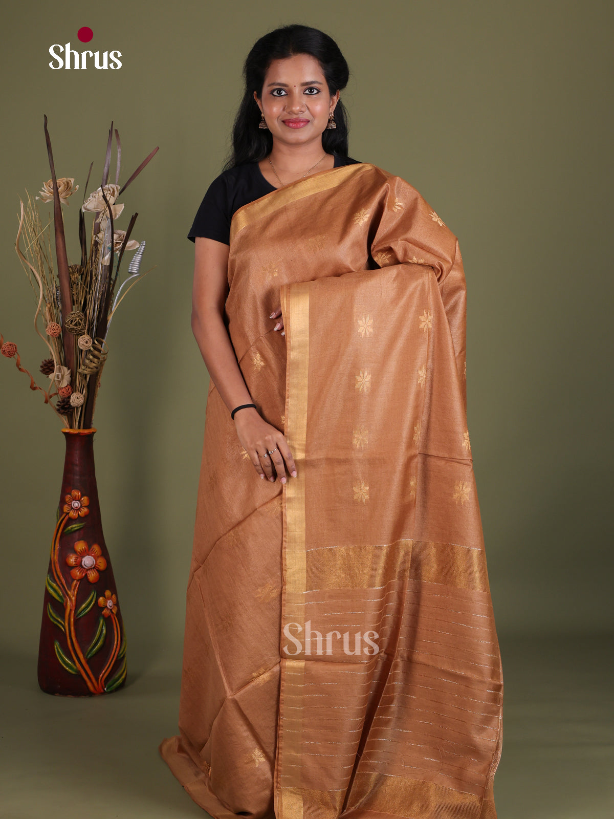 Semi Tussar Saree - EES21210