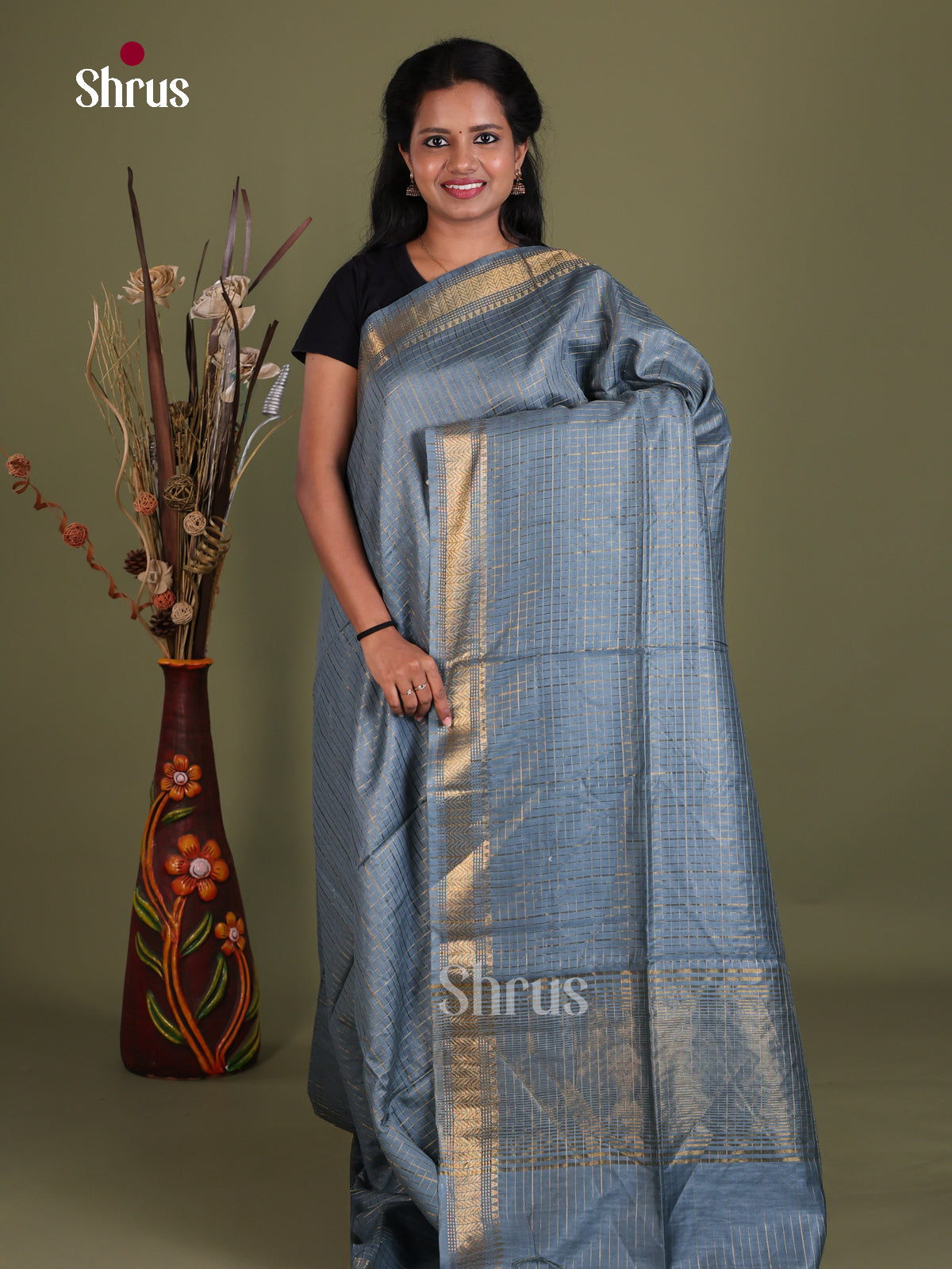 Semi Tussar Saree - EES21244