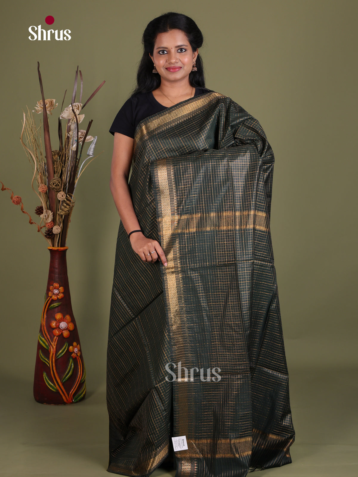 Semi Tussar Saree - EES21253