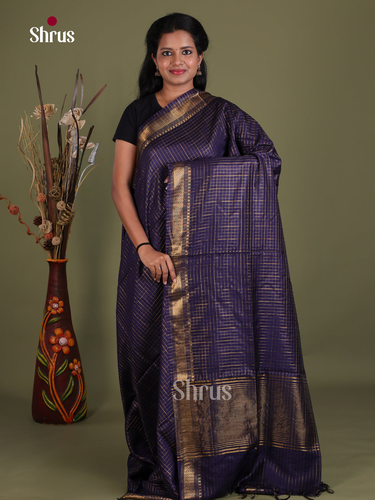 Semi Tussar Saree - EES21255