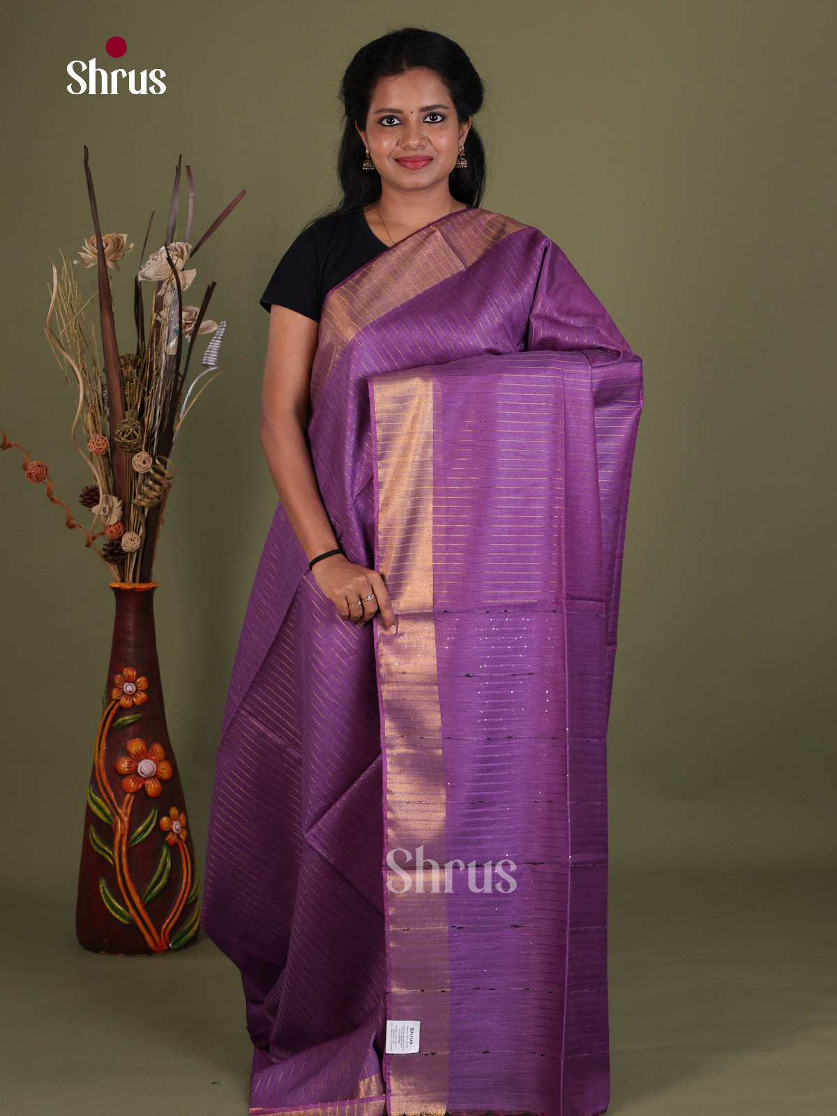 Semi Tussar Saree - EES21261