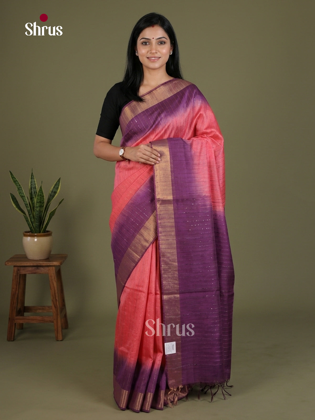 Semi Tussar Saree - EES21268