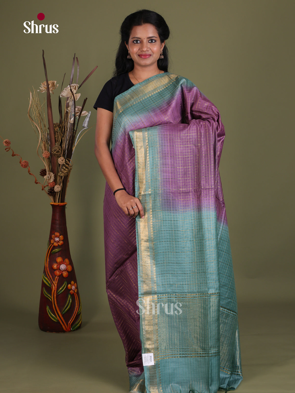 Semi Tussar Saree - EES21273