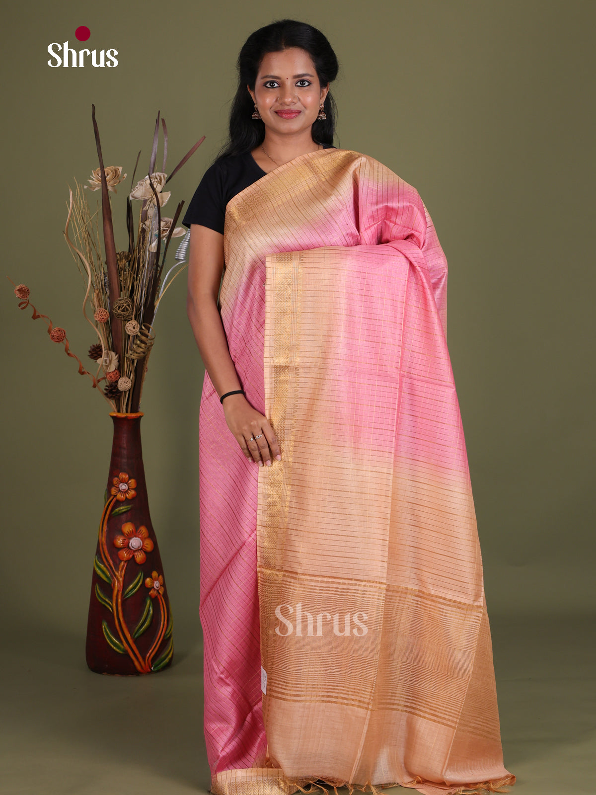 Semi Tussar Saree - EES21276