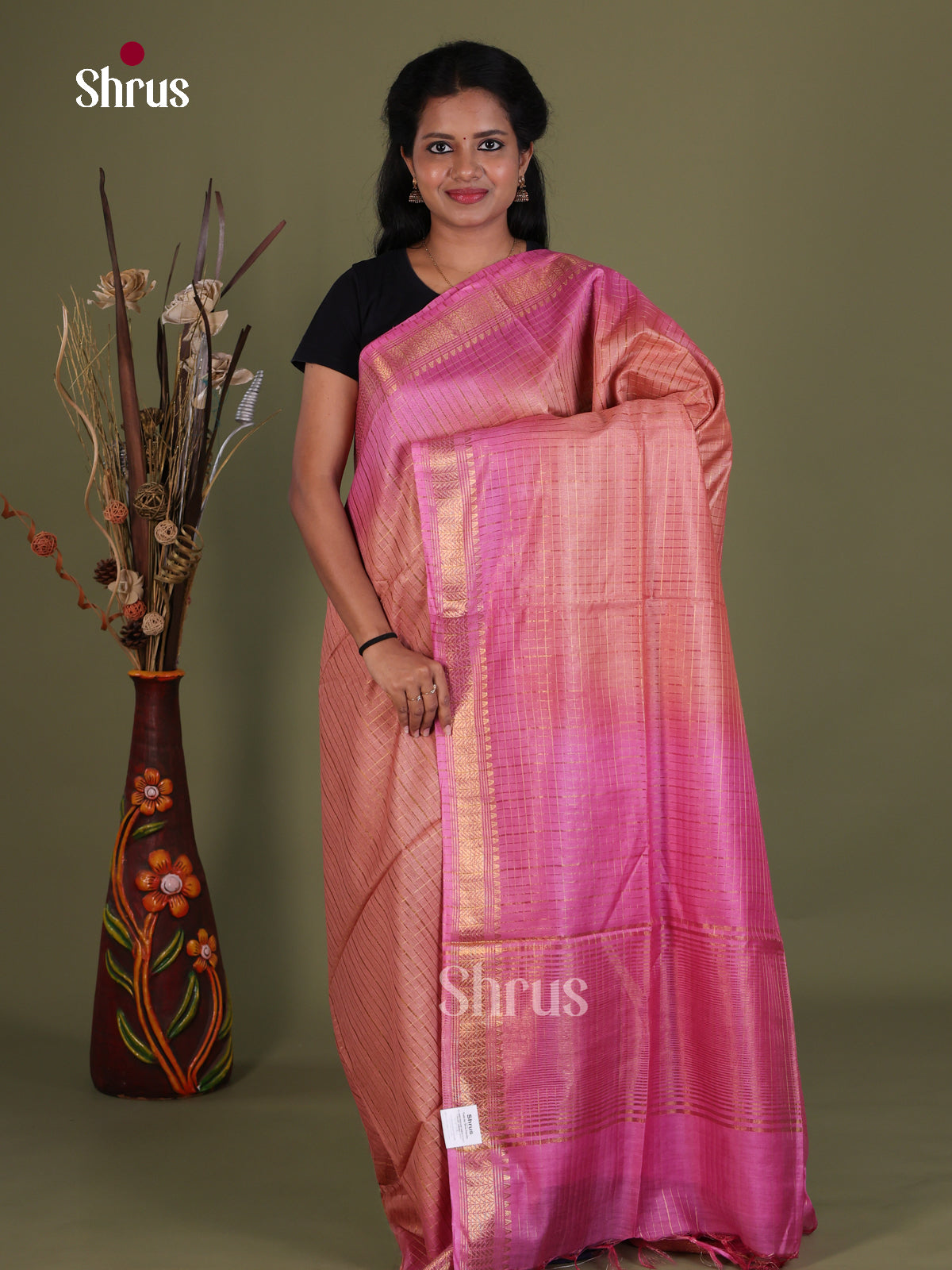 Semi Tussar Saree - EES21278