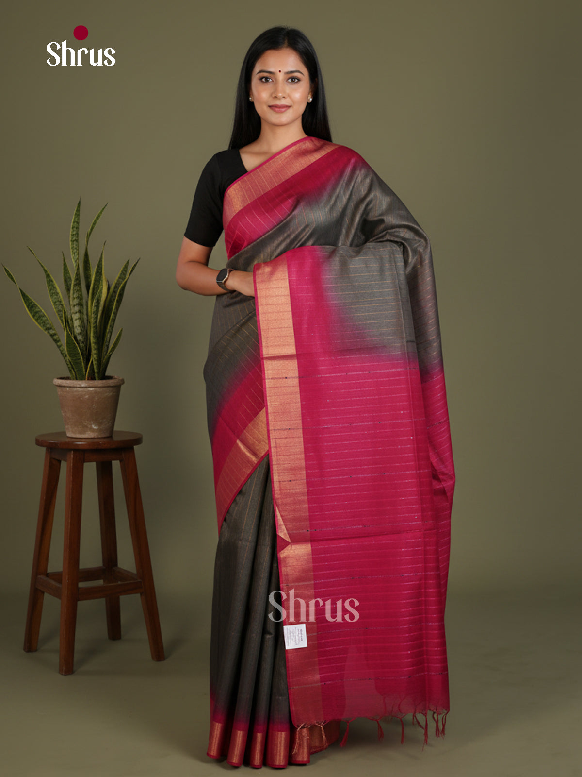 Semi Tussar Saree - EES21282