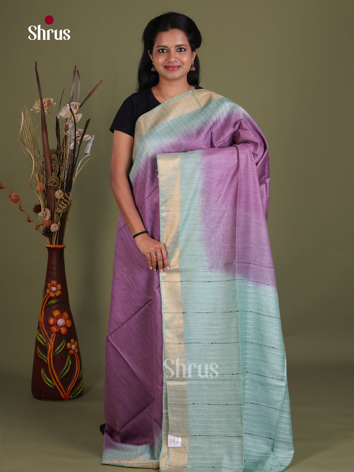 Semi Tussar Saree - EES21287