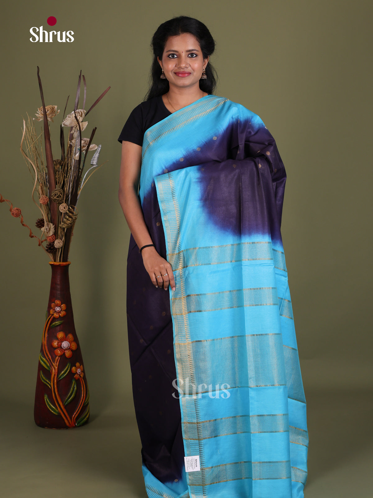 Semi Tussar Saree - EES21325