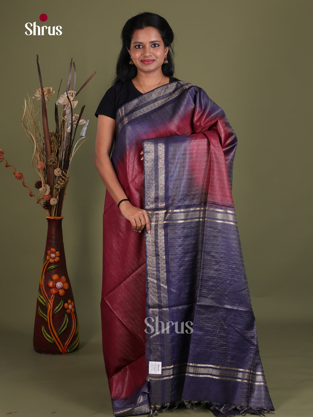 Semi Tussar Saree - EES21327