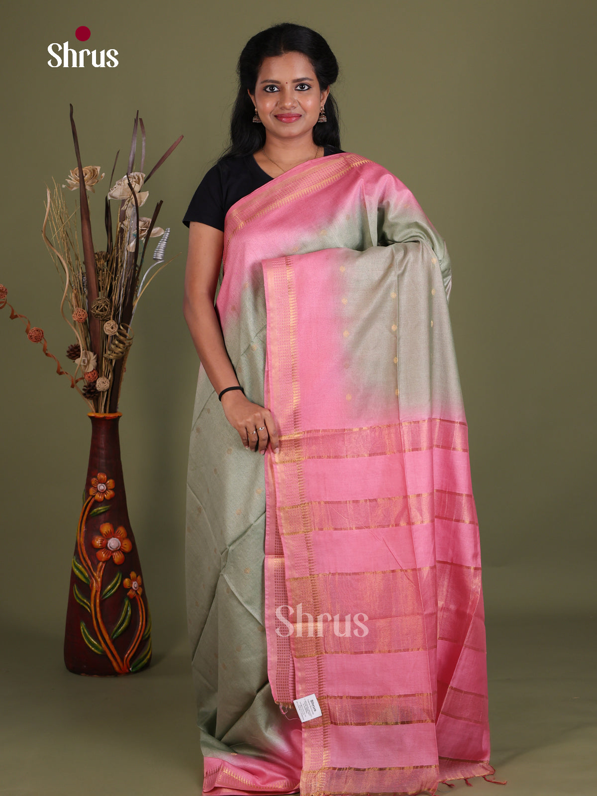Semi Tussar Saree - EES21329