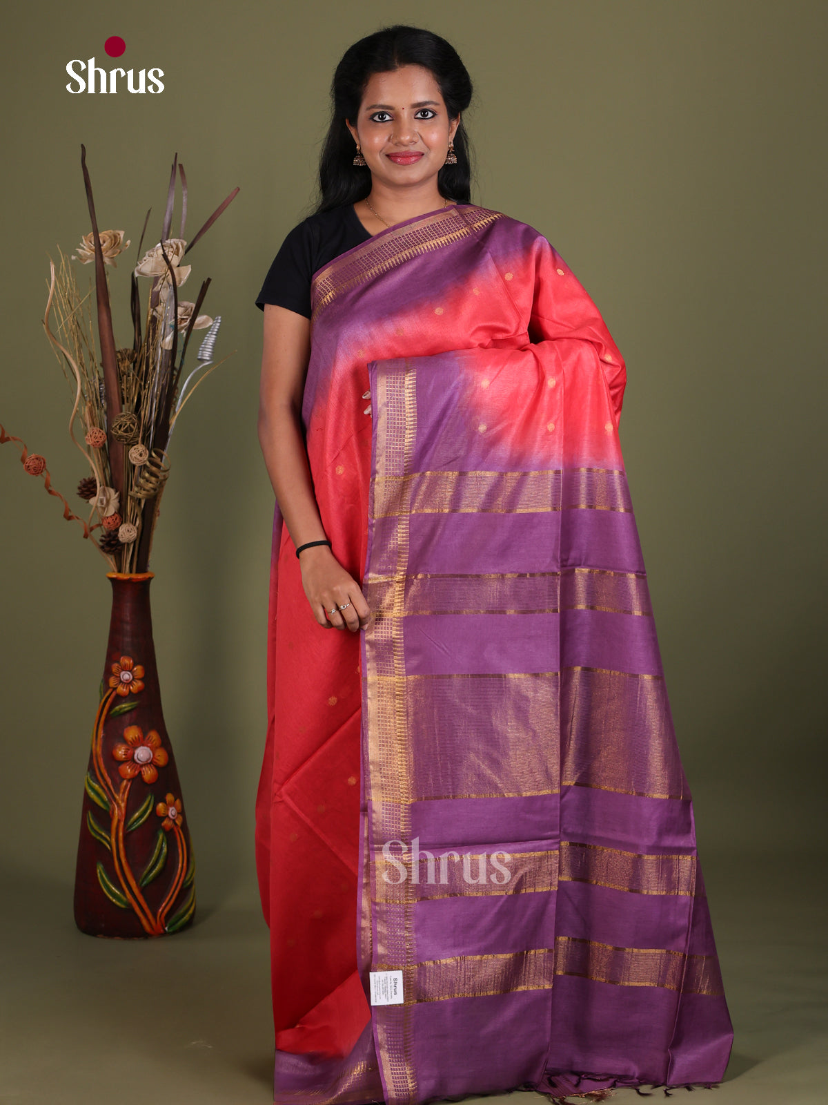 Semi Tussar Saree - EES21330