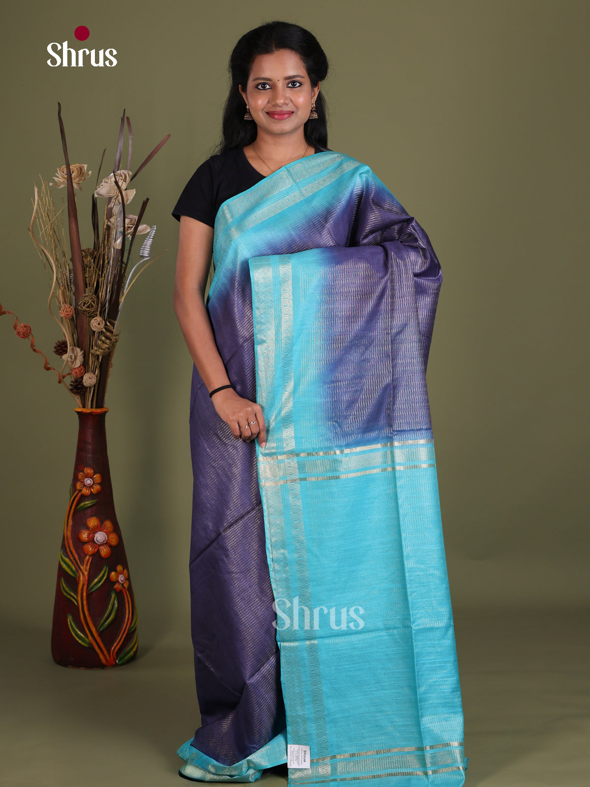 Semi Tussar Saree - EES21332