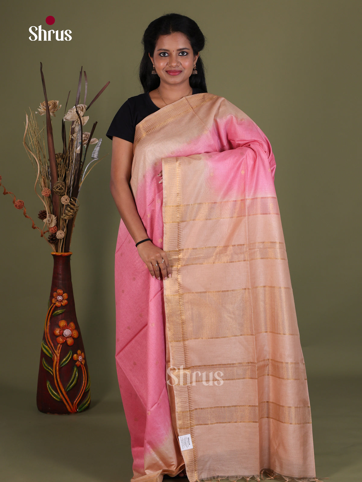 Semi Tussar Saree - EES21336