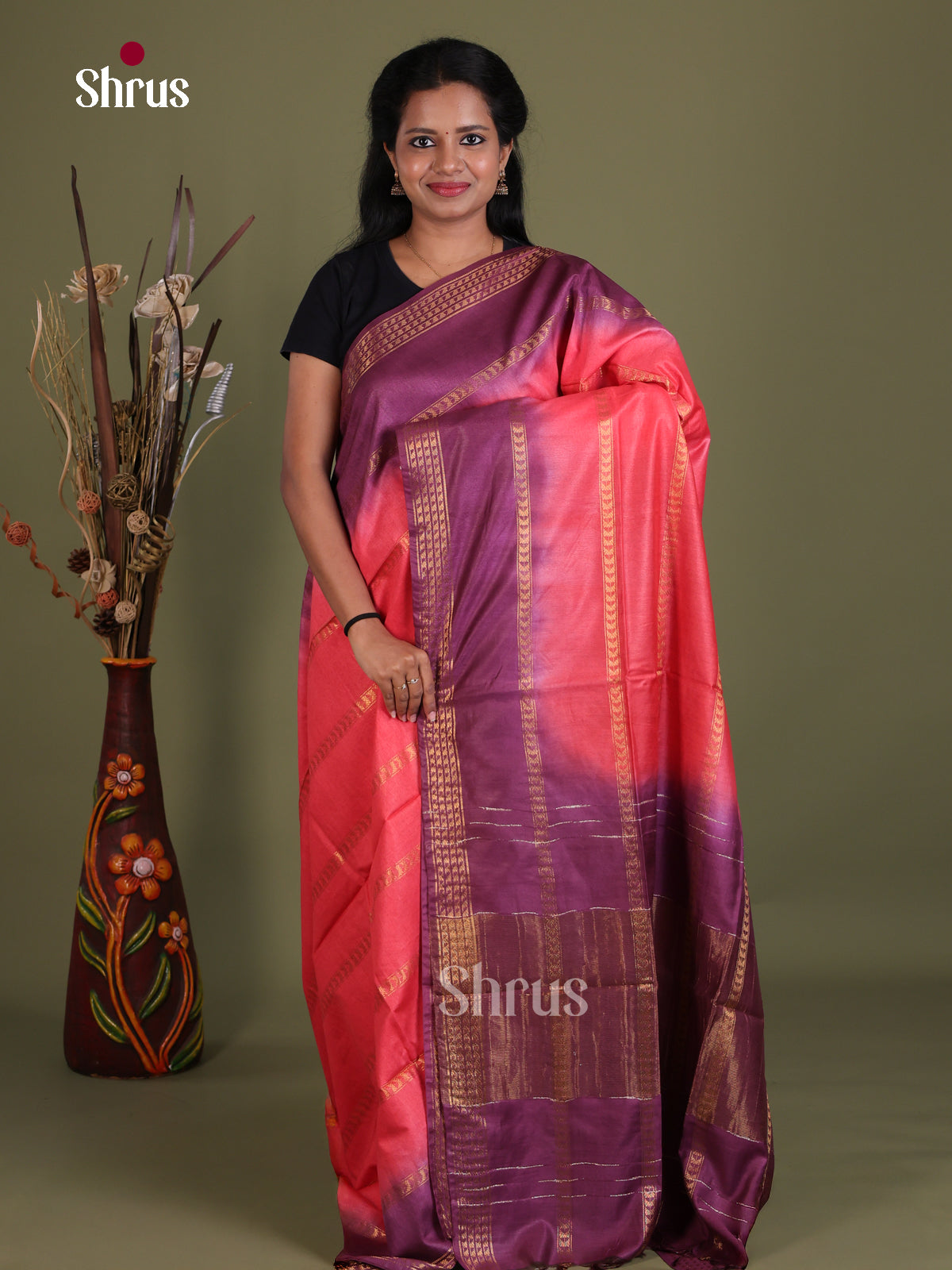 Semi Tussar Saree - EES21338