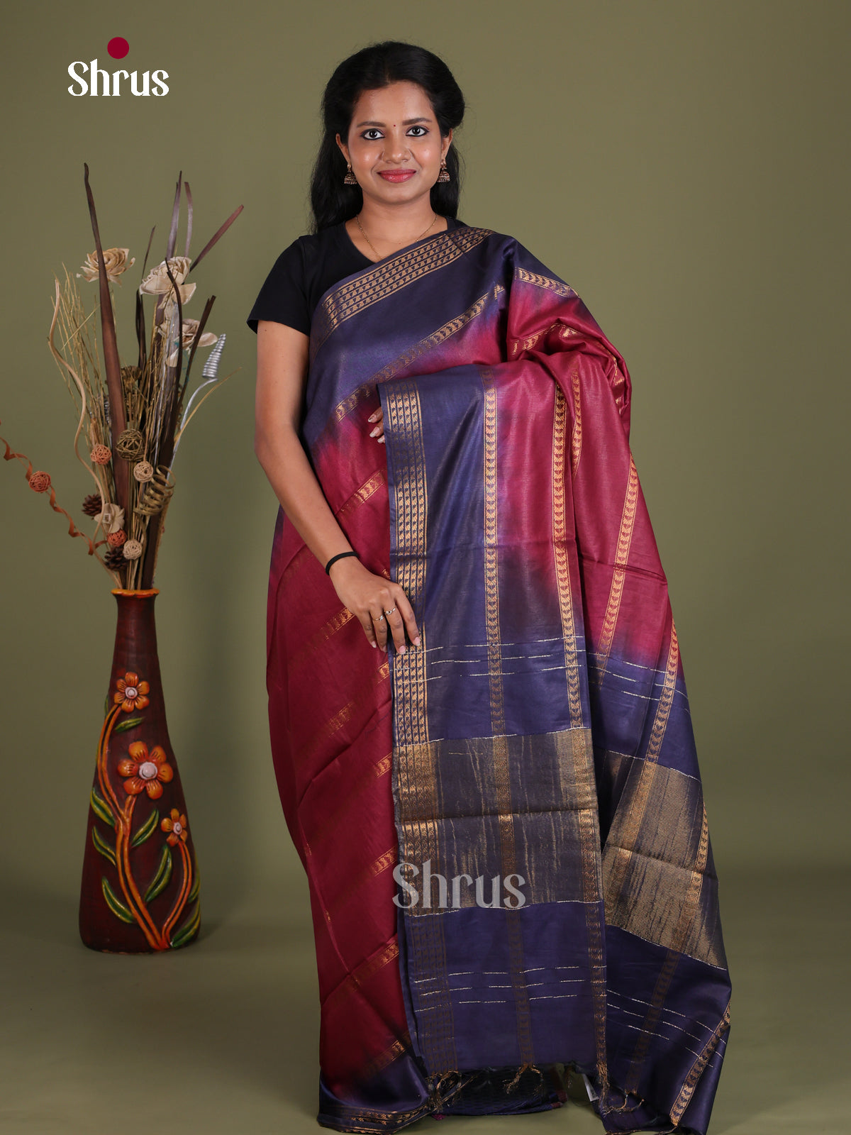 Semi Tussar Saree - EES21340