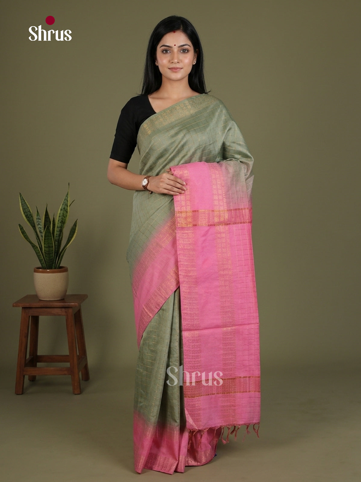 Semi Tussar Saree - EES21344